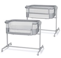 Kinderkraft NESTEE UP 2 - Co-sleeper - Lichtgrijs - Inclusief matras - In hoogte verstelbaar