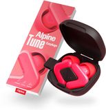 Alpine Hearing protection Alpine Tune Oordopjes Festival - Concert Oordopjes met Geluidsdemping - Hifi Geluidskwaliteit - 19dB Gehoorbescherming met Helder Geluid - 4 Maten Oordoppen - Voor Concerten, Feesten, Raves & Clubs - Neon Roze