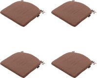 Merkloos Panama - Zitkussen - Set van 4 - Bruin - Katoen - 46x48 cm