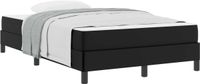 vidaXL Cadre de lit avec matelas Noir 120 x 190 cm Tissu