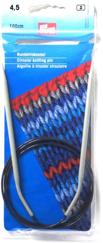 Prym Rondbreinaalden 4.5mm Hout/Kunststof/Metaal Grijs 100 cm