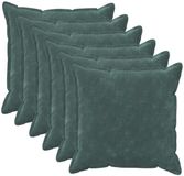 vidaXL - Kussensloop - 6 pcs - HOUTEN - Zee - blauw - 70 x 70 cm - Microfiber - Fleece
