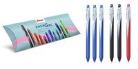 Pentel BL437 Energel Slim Roller Set 6 stuks (3 stuks blauw; 2 stuks zwart; 1 stuk rood)