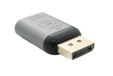 SYSTEM-S DisplayPort DP 4k HDTV adapter stekker naar USB 3.1 Type C vrouwelijke kabel in grijs