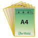 Tarifold Fr 154504 - Set van 5 hanghoezen voor A4-documenten, metalen handvat, robuust frame van staaldraad, kleur: geel (5 stuks)