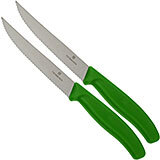 Victorinox SwissClassic pizza-/steakmes groen set van 2 6.7936.12L4B