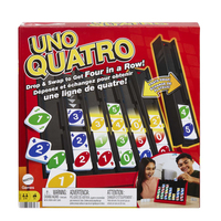 UNO Quatro Card Game - Shedding Game for 2-4 Players - Ages 7+