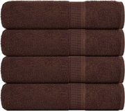 vidaXL Douchehanddoeken FROGN 4 st 70x140 cm 360 g/m² bruin