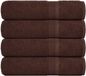 vidaXL Douchehanddoeken FROGN 4 st 70x140 cm 360 g/m² bruin