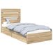vidaXL Opbergbed met lade Sonoma Eik 70 x 190 cm Bewerkt hout