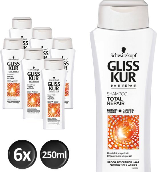 Gliss Kur Shampoo Total Repair 19 Voordeelverpakking