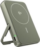 Fresh 'n Rebel Magnetische Powerbank 10000 mAh - MagSafe & Qi2 geschikt - Draadloze Powerbank iPhone & Android - USB-C - Dried Green