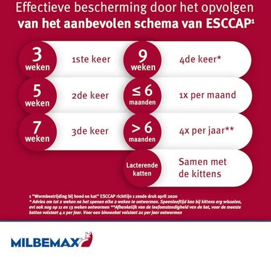 Milbemax - Kleine Kat - 8 Tabletten