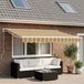 Maison Exclusive - Poignée de rechange pour parasol, rayé vert-jaune, polyester, 3 mètres