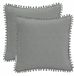 AmeliaHome Meadore Kussenslopen 45x45cm Grijs (2 stuks)
