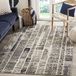 Safavieh Gewassen tapijt modern patroon, MNC216, geweven polypropyleen, 120 x 180 cm, Grau/Mehrfarbig