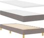 vidaXL Boxspring bed met kussen met hoofdeinde Taupe 200 x 80 cm Stof