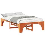 vidaXL Bedframe Bruin 120 x 200 cm Massief grenenhout