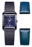Citizen EW5597-63L Dameshorloge Staal Zwart Blauw Saffierglas Solar 24mm