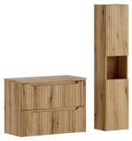 Meubelsset 80 cm met blad en hoge kast