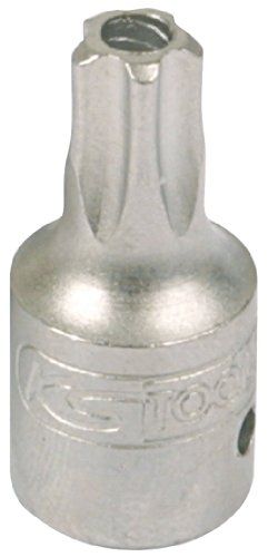KS Tools 911.1475 1/4" Bit-dopsleutel vijfster met boring, TS27