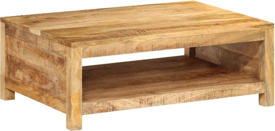vidaXL Salontafel 80x55x30 cm massief mangohout