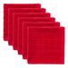DII Massief Windowpane Vaatdoek Set, Katoen, Rood, 12x12
