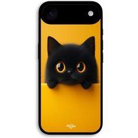 Icecat Coque Pour iPhone 17 Air Chat mignon fond orange