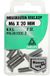 Deltafix Inbusbout verz.kop M6x20mm RVS 7 stuks