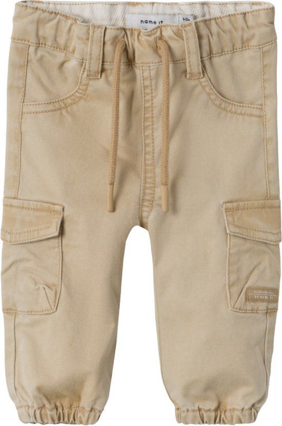 Name It Broek Cargo Ben Incense 62 - Baby - Beige - Maat 62 - Jongens