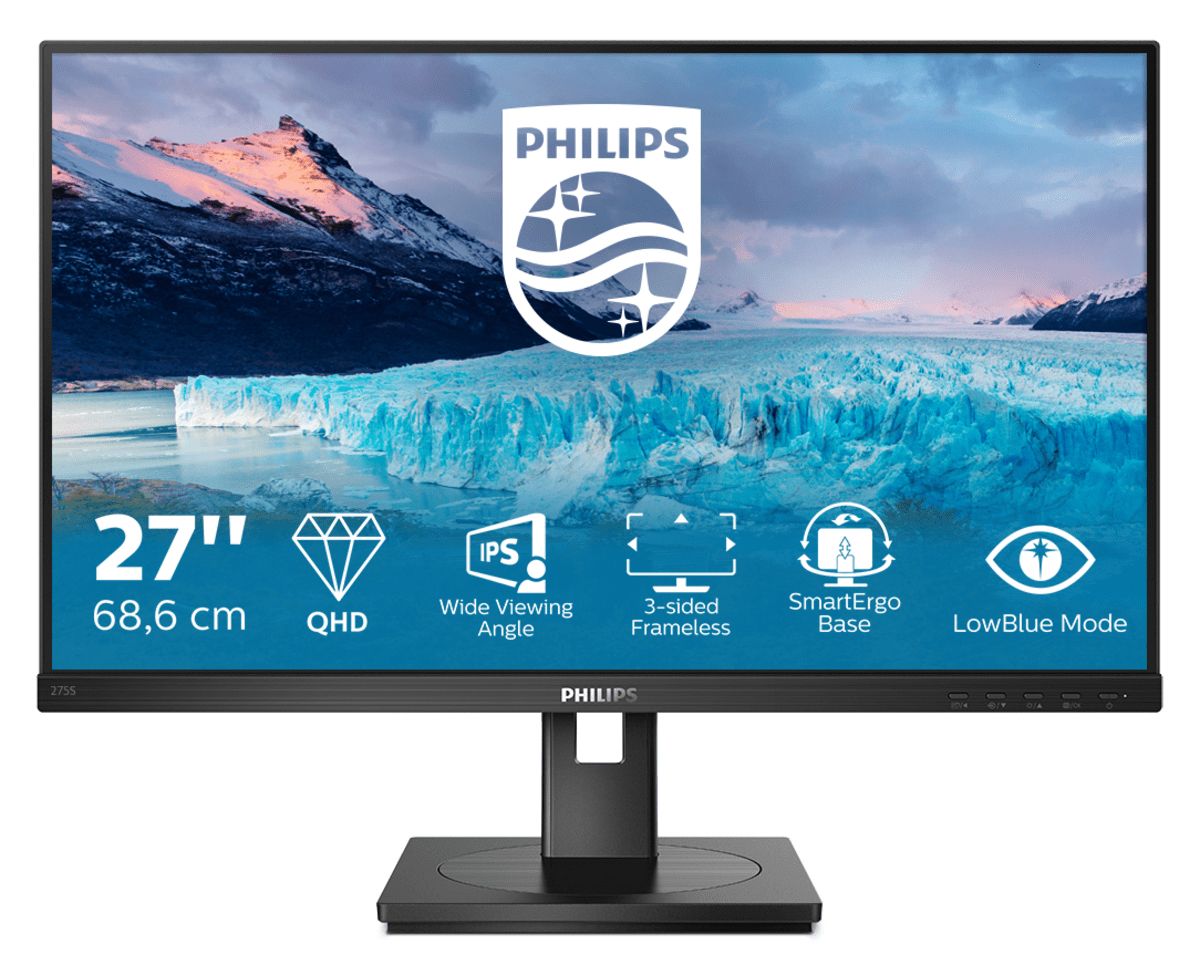 Philips 275S1AE 27" QHD Monitor - IPS, 75Hz, HDMI, DisplayPort
