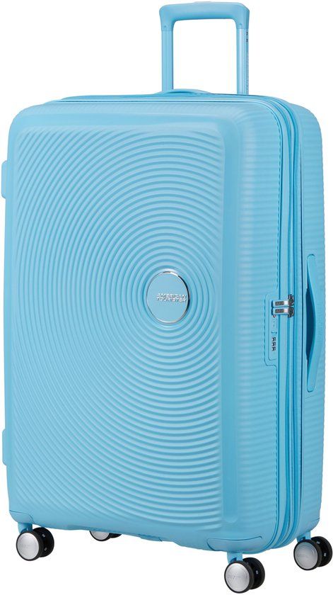American Tourister Soundbox Spinner 77/28 TSA EXP Trolley Blueberry Fizz