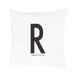 Design Letters Persoonlijke kussensloop A-Z (80 x 80) R, wit, One Size
