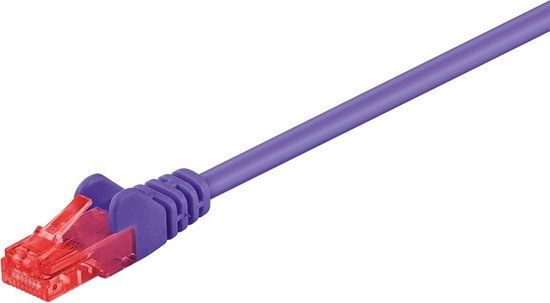 Merkloos Wentronic CAT6 Netwerkkabel - RJ45 - Paars - 15 m