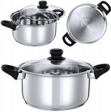 Karl Hausmann VITAL RVS Kookpan 6.3L - Zilver - Inclusief Deksel - RVS