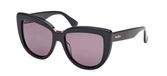 Max Mara MM0076 Lunettes de soleil unisexe Noir/Gris 55mm