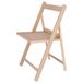 Mueblear Klapstoel, hout, ongelakt, 42 x 47 x 79 cm