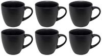 Studio Tavola Koffiekopjes Black Tie 200 ml - 6 stuks