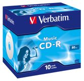 Verbatim Music CD-R - 10 Pack - 700MB - Jewelcase
