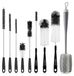 Bouteille Brosse - Set de 9 - Long - Inox - Brosse de nettoyage