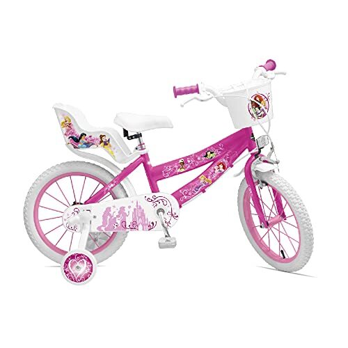 Huffy Fiets 14 inch Disney Princess Girls, roze, één maat