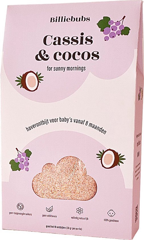 Billiebubs haverontbijt cassis-cocos 300g