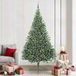 vidaXL - Kunststof - Voorverlichte - Kerstboom - met - 300 - LED - Groen - 240 - cm - PVC