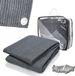 Wan GmbH Tapis de camping - Tapis d'auvent - Respirant et perméable à l'eau - 300 x 600 cm - Gris