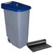 WELL HOME MOBILIARIO & DECORACIÓN Open container, 110 l, blauw, H 88 cm + rol met 10 vuilniszakken, 120 l