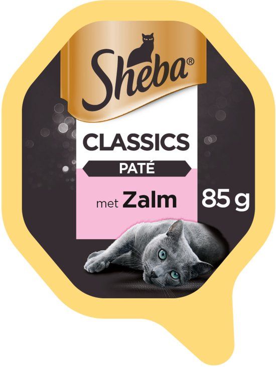 Sheba Classics Pate - Zalm - Kattenvoer - 18 x 85 gr