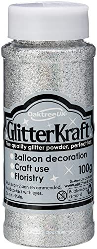 Eleganza Glitter Holografisch zilver 3 x 3 x 9 cm