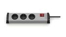 EHMANN 0201x00032303 Universele stekkerdoos met schakelaar, 3-voudig, 3 m voedingskabel