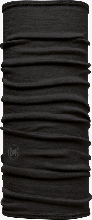 BUFF Merino Lightweight Solid Black Nekwarmer - Unisex - S/M - Herfst/Winter 2020
