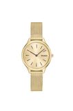 HUGO Analoog kwartshorloge voor dames #GLOSSY collectie met gouden roestvrijstalen armband - 1540188